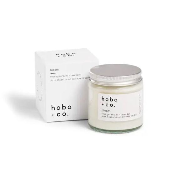 Rose Geranium & Lavender Luxury Soy Wax Candle