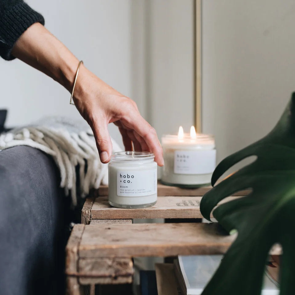 Rose Geranium & Lavender Luxury Soy Wax Candle