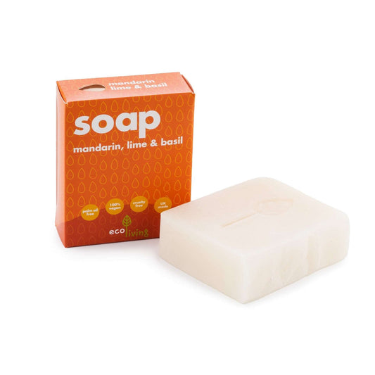 Mandarin, Lime & Basil Hand & Body Soap Bar (100g) - ALL skin types (5710964097182)