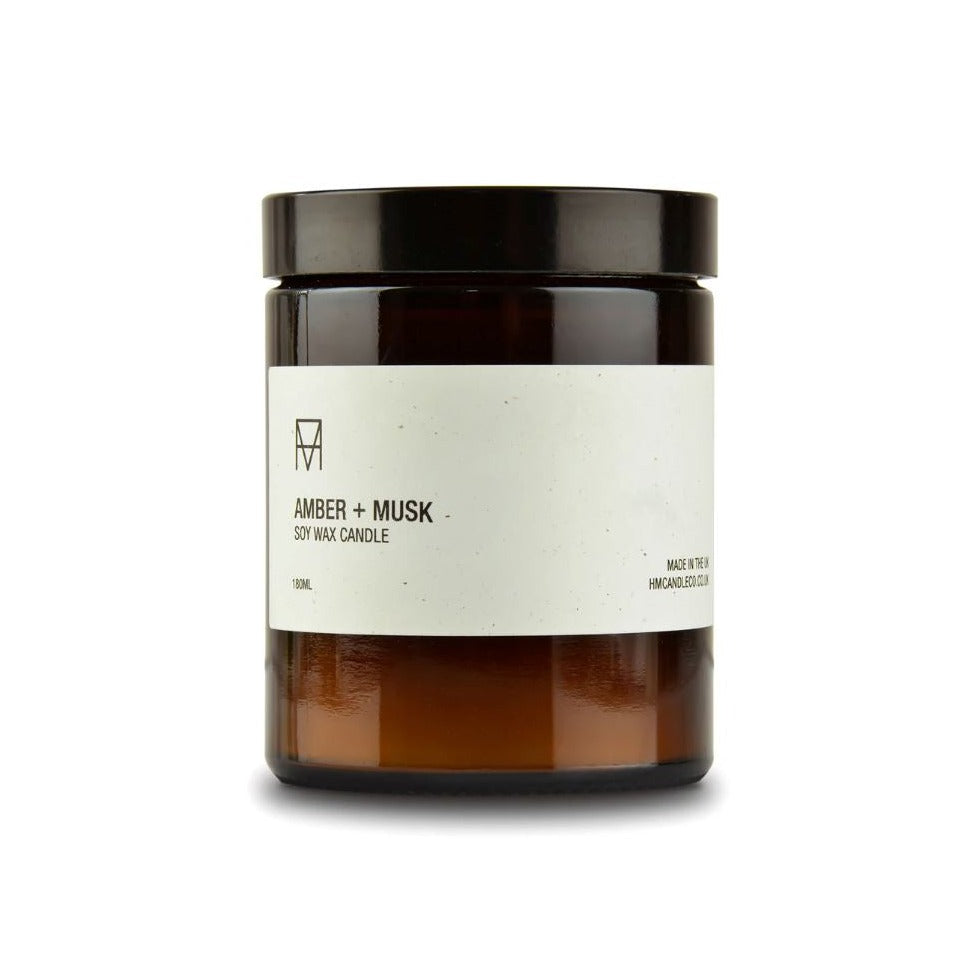 Handmade Candle Co. Amber & Musk Soy Wax Candle