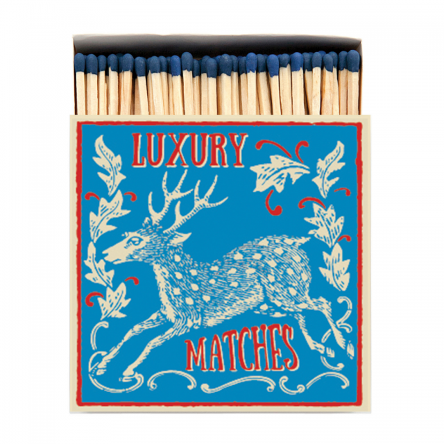 Open box of matches showing The Christmas Stag design from Archivist Gallery (6977692434590)