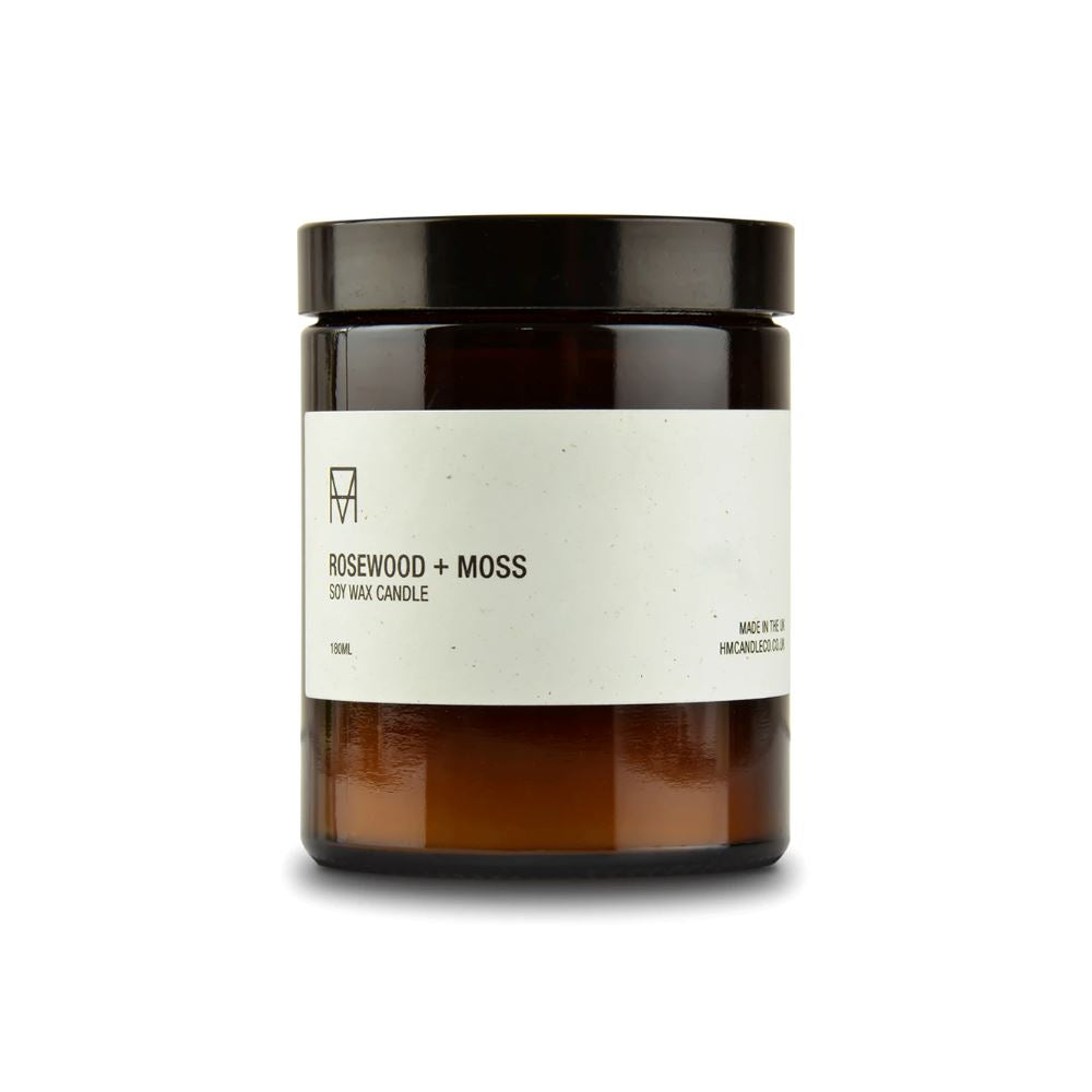 Rosewood Moss Soy Wax Candle Soy Wax Candles Handmade Candle Co.