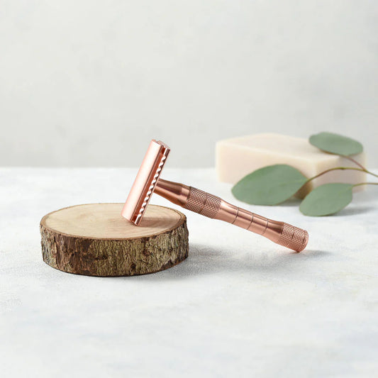 Reusable Safety Razor - Metallic Rose Gold