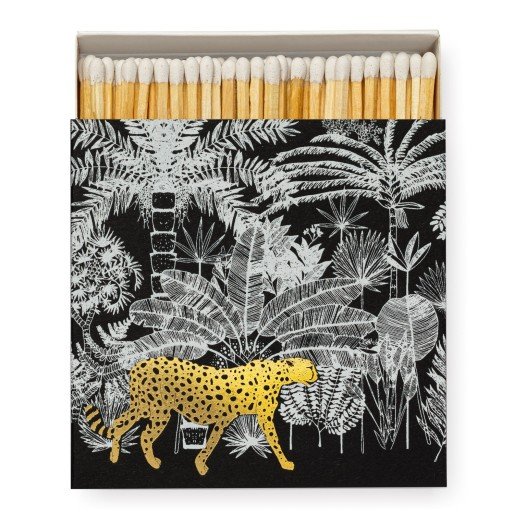 Luxury Matches - Cheetah In Jungle - Black