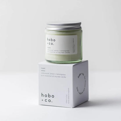 ROAM / Cedarwood, Lemon & Lemongrass Small Soy Candle from Hobo + co